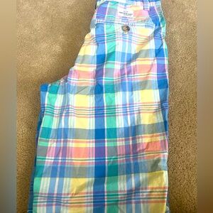 Vineyard Vines (Boys) Plaid Shorts, Size 14